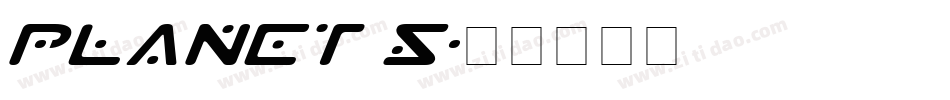 Planet S字体转换